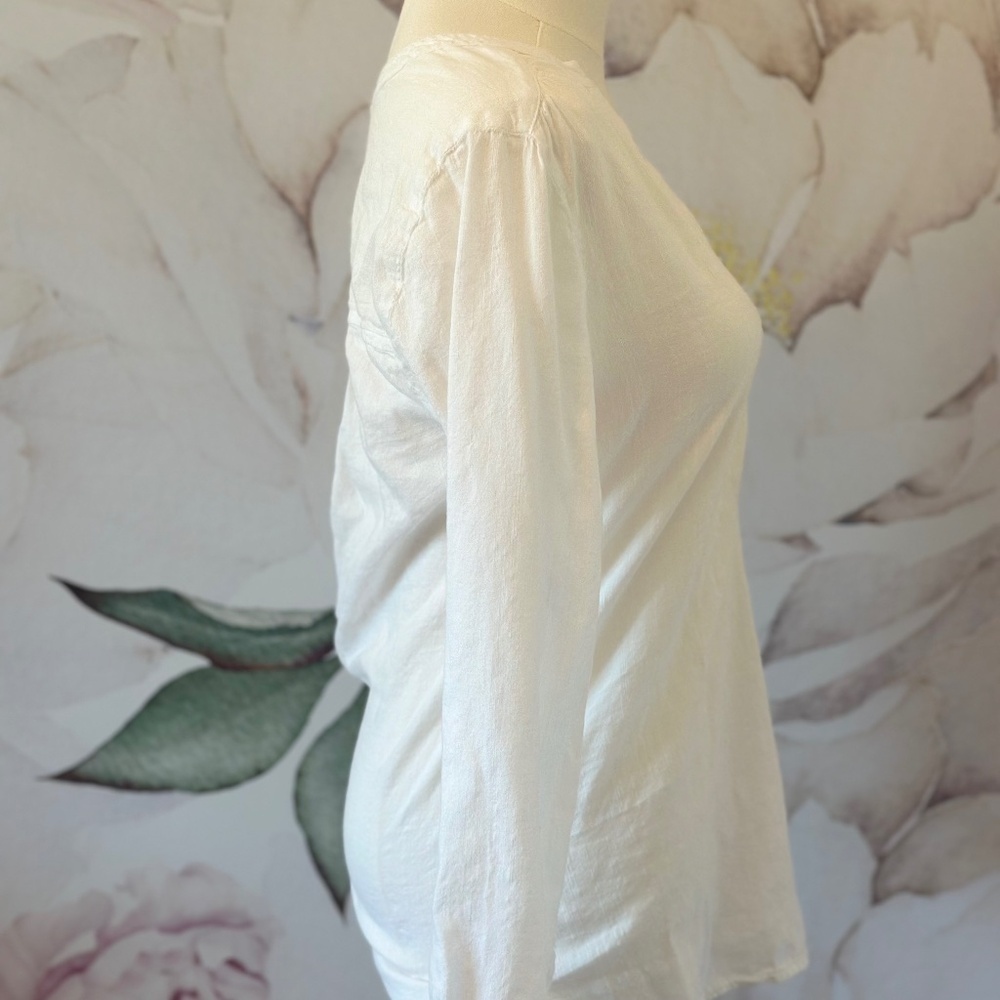 Old Navy Lightweight Popover Women's White Tunic Size XS - Picture 6 of 11